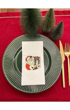Noel Baba Hediye Paketi Baskılı Yılbaşı Peçetesi Beyaz12 Adet Noel Baba Hediye Paketi Baskılı Yılbaşı Peçetesi Beyaz12 Adet