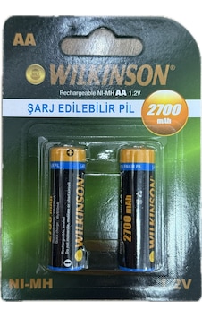 Kalite Şarjlı Pil Kalem Pil 2700 Mah 2li Kart
