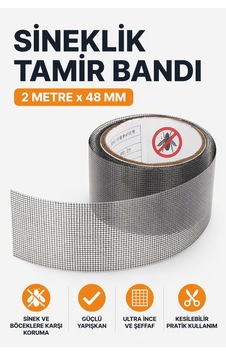 Sineklik Tamir Bandı 2 Metre X 48 Mm Güçlü Yapışkanlı Sineklik Yama Bandı Pencere Ve Kapı Sineklik Onarıcı Sineklik Tamir Bandı 2 Metre X 48 Mm Güçlü Yapışkanlı Sineklik Yama Bandı Pencere Ve Kapı Sineklik Onarıcı