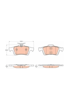 Ford Focus 3 1.6ti-vct 2010-2020 Trw Arka Balata Ford Focus 3 1.6ti-vct 2010-2020 Trw Arka Balata