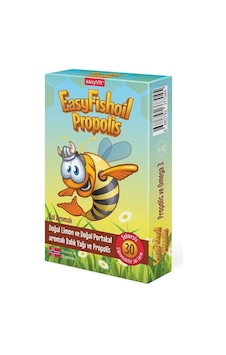 Easyfishoil Propolis Omega 3 30 Çiğneme Tableti Easyfishoil Propolis Omega 3 30 Çiğneme Tableti