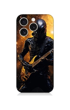 Apple Uyumlu iPhone 15 Pro Max Gitar Savaşçısı Desenli Silikon Kılıf Silikon Apple Uyumlu iPhone 15 Pro Max Gitar Savaşçısı Desenli Silikon Kılıf Silikon