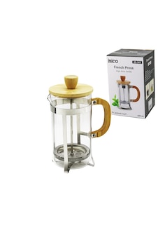 French Press Metal Kafes - Bambu Sap Bambu Kapak 600ml Cam Bitki Süzgeçi Çok Renkli French Press Metal Kafes - Bambu Sap Bambu Kapak 600ml Cam Bitki Süzgeçi Çok Renkli