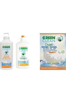 U Green Clean Bulaşık Makinesi Bitkisel Jel Deterjan 1 L + Parlatıcı 500 ML + Tuz 1500 G U Green Clean Bulaşık Makinesi Bitkisel Jel Deterjan 1 L + Parlatıcı 500 ML + Tuz 1500 G