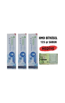 Herbadent Bitki Özlü Flörürsüz Diş Macunu 3 x 50 ML + Hmd Sabun 125 G Herbadent Bitki Özlü Flörürsüz Diş Macunu 3 x 50 ML + Hmd Sabun 125 G