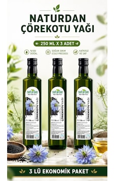 Çörekotu Yağı 250 Ml - 3 Adet Çörekotu Yağı 250 Ml - 3 Adet