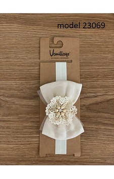 Vanillays Krem Fiyonk Bebek Bandana Saç Aksesuar 23069 Krem