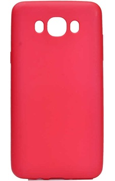 Galaxy J7 2016 Kılıf Zore Premier Silikon Kapak Kırmızı