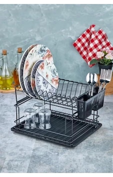 Cooker Ckr2925 2 Katlı Metal Siyah Tabaklık Siyah