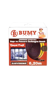 Bumy 6,20m Kahverengi Kapı Ve Pencere Bandı D-profil Bumy 6,20m Kahverengi Kapı Ve Pencere Bandı D-profil