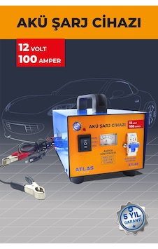 Atlas Akü Şarj Cihazı 12 Volt 100 Amper Atlas Akü Şarj Cihazı 12 Volt 100 Amper
