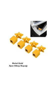 Sibop Kapağı Metal Yıldız Model Gold Renk Profesyonel Yıldız Logo Metal Sibop Kapağı 4 Parça Set Sibop Kapağı Metal Yıldız Model Gold Renk Profesyonel Yıldız Logo Metal Sibop Kapağı 4 Parça Set