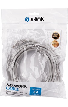 S-lınk Sl-cat605 Cat6 Patch 5mt Kablo Gri 1923 1 S-lınk Sl-cat605 Cat6 Patch 5mt Kablo Gri 1923 1