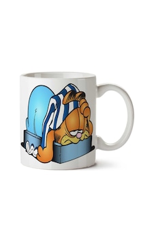 Garfield Odie Cartoon Clip Art İki Tarafı Baskılı Kupa Bardak Çok Renkli