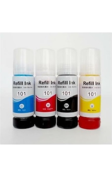 Premium® 101 Ecotank L6190 Uyumlu 4 Renk Mürekkep Seti Premium® 101 Ecotank L6190 Uyumlu 4 Renk Mürekkep Seti