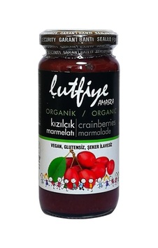 Lütfiye Organik Kızılcık Marmelatı 280 G Lütfiye Organik Kızılcık Marmelatı 280 G