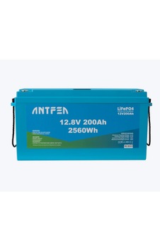 Antfea 12.8v 200ah Abs Lityum Akü Akıllı Ekran Bluetooth Lifepo4 Tv Sigortalı Akü