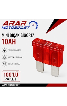 Mini Bıcak Sigorta 10ah Paket 100 Adet-arr3173 10 Mini Bıcak Sigorta 10ah Paket 100 Adet-arr3173 10