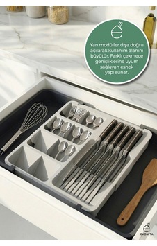 Ayarlanabilir Sürgülü Çekmece Kaşıklık Organizer Genişletilebilir Kaşık Çatal Bıçak Düzenleyici Beyaz Ayarlanabilir Sürgülü Çekmece Kaşıklık Organizer Genişletilebilir Kaşık Çatal Bıçak Düzenleyici Beyaz