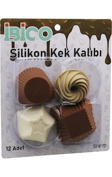 12pcs Renkli Silikon Muffin - Kek Kalıp Mix Şekil 3-dikdörtgen - 3-yuvarlak - 3-rüzgar Gülü - 3- Çok Renkli 12pcs Renkli Silikon Muffin - Kek Kalıp Mix Şekil 3-dikdörtgen - 3-yuvarlak - 3-rüzgar Gülü - 3- Çok Renkli