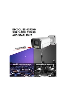 Ezcool 5mp Ez-4050hd 3.6mm 40metre Starlıgt Bullet Ahd Kamera Ezcool 5mp Ez-4050hd 3.6mm 40metre Starlıgt Bullet Ahd Kamera