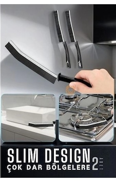 İnce Sert Kıllı Çok Dar Bölge Fırçası - Mutfak Banyo Fırçası 2 Adet 720037 Açık Ahşap İnce Sert Kıllı Çok Dar Bölge Fırçası - Mutfak Banyo Fırçası 2 Adet 720037 Açık Ahşap