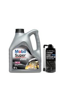 Mobil Super 2000 X1 10W40 Motor Yağı 4 L + Carpex Auto Tyre Repair Kit Lastik Tamiri