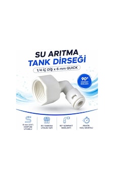 Ortimax Su Arıtma Tank Dirseği 1/4 6 Mm Quick Bağlantı Aparatı Ortimax Su Arıtma Tank Dirseği 1/4 6 Mm Quick Bağlantı Aparatı