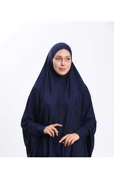 Zahranur Asya Model Namaz Elbisesi - Lacivert Zahranur Asya Model Namaz Elbisesi - Lacivert