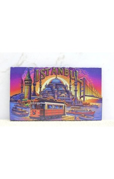 Ahşap İstanbul Temalı Magnet Alk4359 Çok Renkli