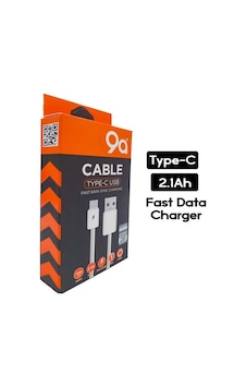 9a Type-c V008 2.1a 100 Cm Şarj Ve Data Kablosu 9a Type-c V008 2.1a 100 Cm Şarj Ve Data Kablosu
