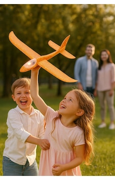 Led Li Işıklı Köpük Dev Fırlatma Uçak 45 Cm Tekli Turuncu Model Led Li Işıklı Köpük Dev Fırlatma Uçak 45 Cm Tekli Turuncu Model