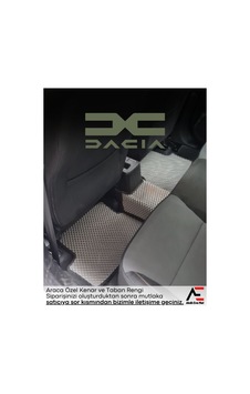 Akıllı Eva Mat Dacia Duster 2023 Model Uyumlu Yeni Nesil Eva Akıllı Paspas Siyah
