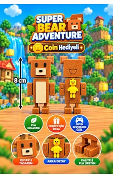 Super Bear Adventure Baaren Ayı Ve Shicka Figür Seti - Süper Ayı Seti 1adet