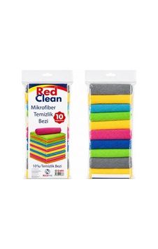 Red Clean 10'li Mikrofiber Temizlik Bezi Belirtilmemiş Red Clean 10'li Mikrofiber Temizlik Bezi Belirtilmemiş
