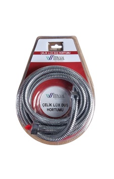 İlhan 150 Cm Çelik Lüks Duş Hortumu 1.kalite Duş Spirali Blisterli Paket Krom İlhan 150 Cm Çelik Lüks Duş Hortumu 1.kalite Duş Spirali Blisterli Paket Krom