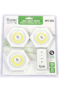 Watton Wt-365 5W Uzaktan Kumandalı Yapışkanlı Led Spot Lamba Watton Wt-365 5W Uzaktan Kumandalı Yapışkanlı Led Spot Lamba