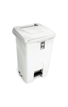 Bora Plastik Pedallı Çöp Kovası 80 Lt. Beyaz