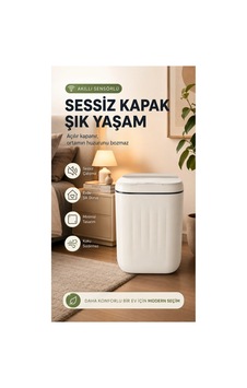 Çöp Kovası Otomatik Kapak Renkli