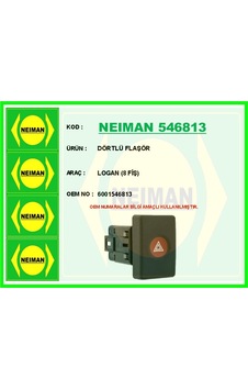 Bescher Dörtlü Flaşör Logan 8 Fiş Neıman 546813 6001546813 Bescher Dörtlü Flaşör Logan 8 Fiş Neıman 546813 6001546813
