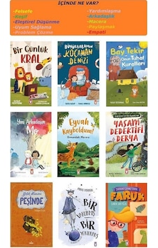 Genç Timaş 2. Ve 3. Sınıf Hikaye Seti 9 Kitap Faruk + Yaşam Dedektifi + Bir Varlıkmış Bir Yoklukmuş + Büyükbabamın Kocaman Denizi + Yitik Hazine Peşi