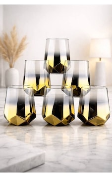 Rova Tr Amber Serisi Titanyum Kaplama Modern Su Bardağı 6 Lı Premium Set - 6 Kişilik-hediyelik Altın Rova Tr Amber Serisi Titanyum Kaplama Modern Su Bardağı 6 Lı Premium Set - 6 Kişilik-hediyelik Altın