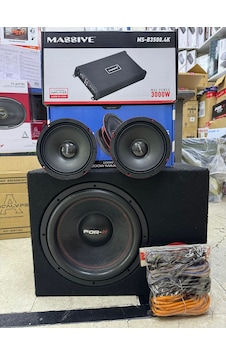 X-120 30 CM Bass Massive 3000W 16CM Midrange Anfi Kablo X-120 30 CM Bass Massive 3000W 16CM Midrange Anfi Kablo