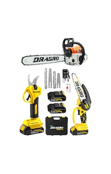 3'lü Set 9.9 Hp Benzinli Odun Ağaç Kesme Motoru 21v Akülü Dal Budama Makası Ve Testere 3'lü Set 9.9 Hp Benzinli Odun Ağaç Kesme Motoru 21v Akülü Dal Budama Makası Ve Testere
