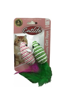 Catlife Kediler için Fare Oyuncak 2'li Çok Renkli Catlife Kediler için Fare Oyuncak 2'li Çok Renkli