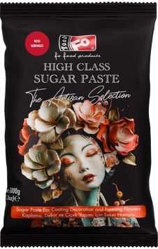 Kırmızı High Class Kaplama, Dekor Ve Çiçek Yapımı İçin Şeker Hamuru 1 Kg Kırmızı High Class Kaplama, Dekor Ve Çiçek Yapımı İçin Şeker Hamuru 1 Kg