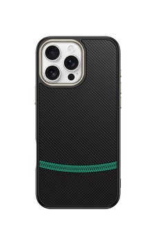 Apple Uyumlu iPhone 16 Pro Kılıf M-safe Şarj Özellikli Karbon Fiber Görünümlü Zore Antina Kapak Siyah-yeşil Apple Uyumlu iPhone 16 Pro Kılıf M-safe Şarj Özellikli Karbon Fiber Görünümlü Zore Antina Kapak Siyah-yeşil