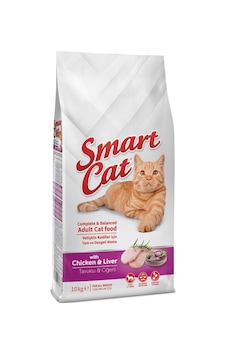 Smart Cat Tavuk Etli ve Ciğerli Yetişkin Kedi Maması 10 KG Smart Cat Tavuk Etli ve Ciğerli Yetişkin Kedi Maması 10 KG
