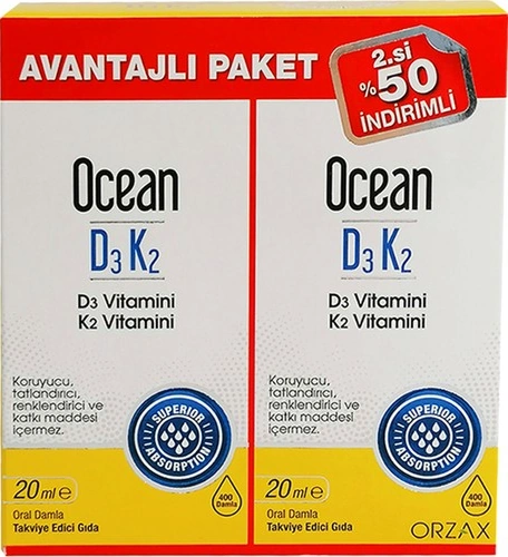 Ocean D3k2 Oral Damla 2.sı %50 Indırımlı Ocean D3k2 Oral Damla 2.sı %50 Indırımlı
