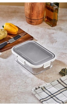 Cooker Ckr3487 Cam Saklama Kabı 640 Cc Şeffaf - Gri Cooker Ckr3487 Cam Saklama Kabı 640 Cc Şeffaf - Gri